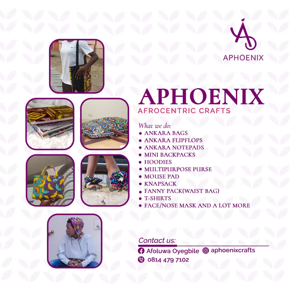 Ad for Aphoenix Afrocentric Crafts on thespiritpen.com